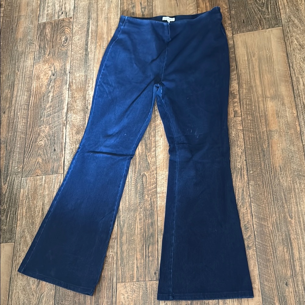 Blue Flared Pants